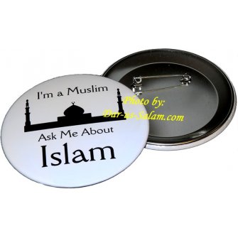 I'm a Muslim, Ask Me About Islam (Button)
