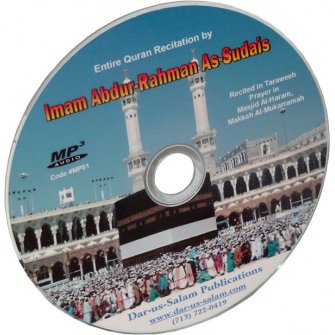 Quran Recitation by Abdul Rahman Sodais (Mp3 CD)